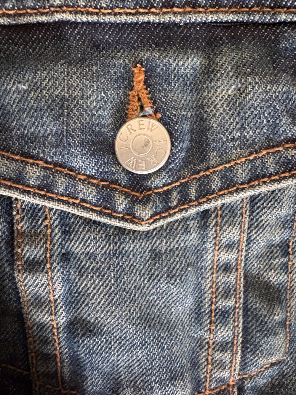 J. Crew Dark Blue Denim Jacket - Picture 3 of 4